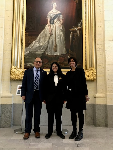 Family at Queen's Park — Deven with family in the Ontario Legislature