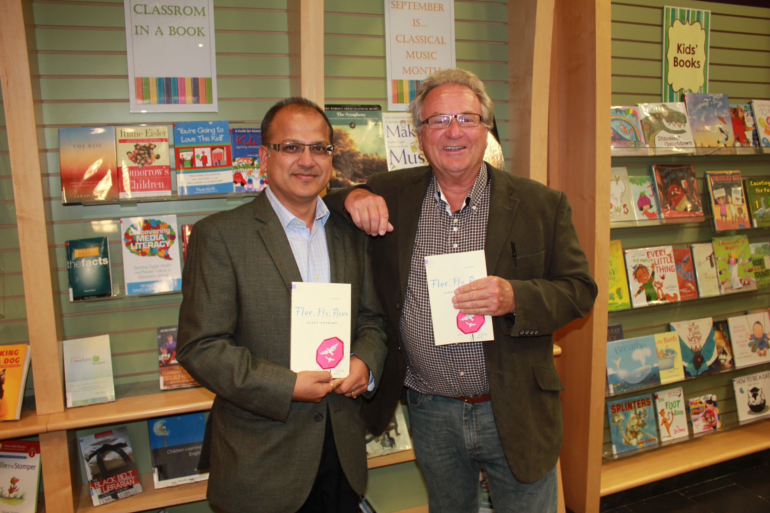 Deven at a Vaughan Public Library book event — supporting literacy