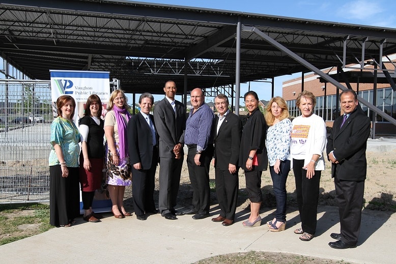 Pleasant Ridge Library Topping Off ceremony
